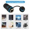 M21 Shielded CAT6 RJ45 Industrial Coupler Easy Installation And IP68 Dustproof Panel Mount Connector
