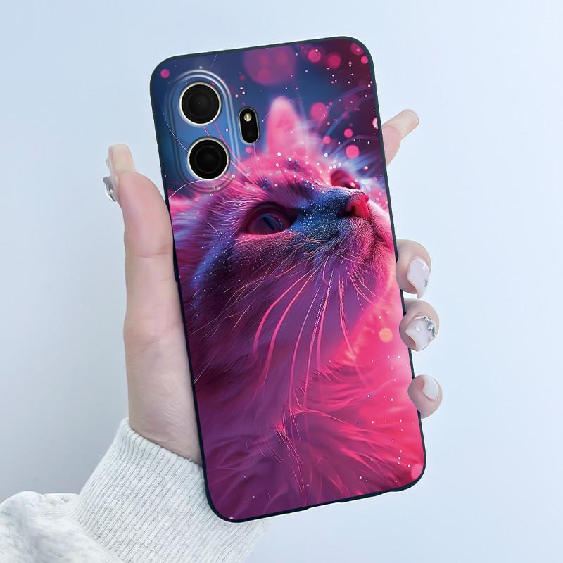 Süße Hülle für TCL K70 5G/TCL K70 SE (T453D) Hülle Case Druck Schale Schutzhülle Weiches Silikon Cartoon Handyhülle Coque