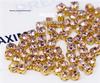 Czech Preciosa Claw Rhinestones Gold Base, PP24/31, 3mm/4mm, 20 Pieces