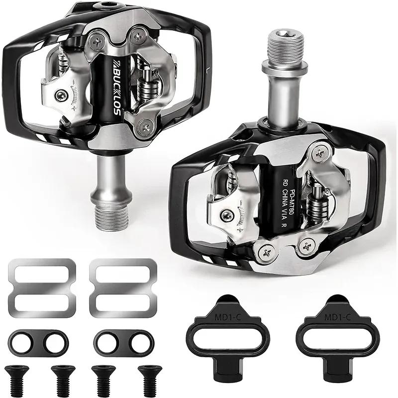 BUCKLOS M8020 M9120 Pedal Aluminum Alloy MTB Clipless Pedals For SPD System Self-locking Mountain Bike Pedal for Shimano