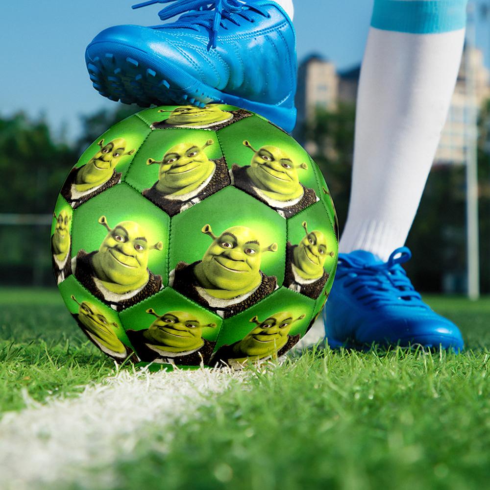 Shrek Theme Size 5 Soccer Ball, Suitable for Both Indoor and Outdoor Matches, a Gift Suitable for Everyone.
