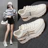 Mesh Shock-absorbing Sports and Leisure Women's Shoes 2025 Summer New Versatile Non-slip Dad Shoes Platform Mesh Single Shoes
