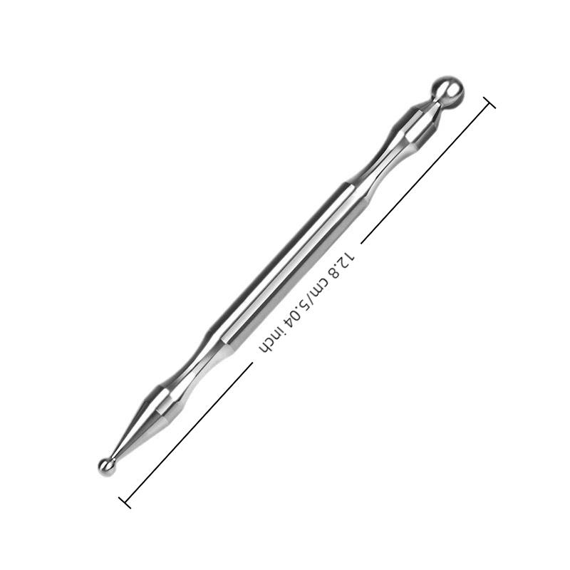Facial Eye Massage Stick Acupuncture Pen Stainless Steel Magnetic Therapy Massage Trigger Point Massage Pen Facial Reflexology T