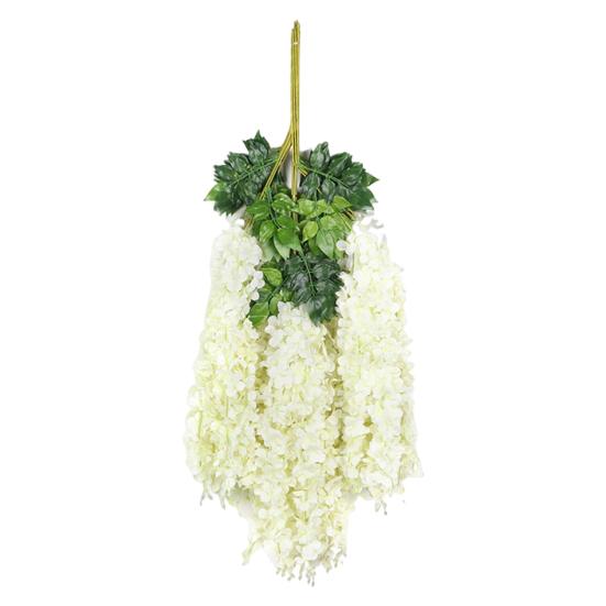 Yousheng 12Pcs Simulated Flower Garland Realistic Wisteria Vines Easy To Clean Reusable Wisteria Vines Wedding Decoration
