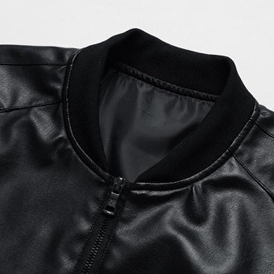 Jachetă din piele pentru bărbați, toamnă și iarnă, versiunea coreeană, tendință de slăbire, jachetă din piele de marcă, jachetă de baseball, îmbrăcăminte pentru bărbați