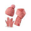 3Pcs/Set Warm Knit Beanie Snood Set Windproof Scarf Neck Warmer Suit  for Men Women