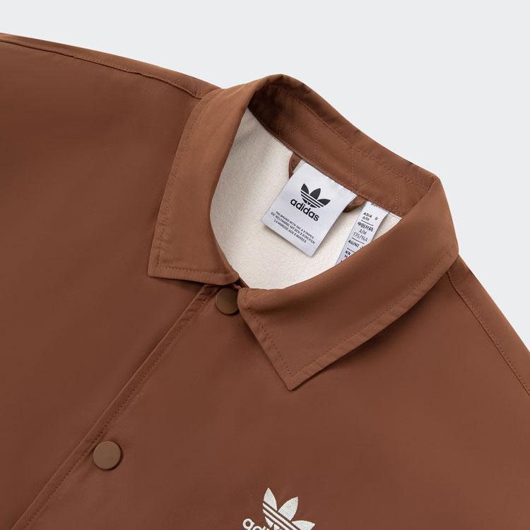 Adidas Originals City Skate Coach Jacket Solid Logo Sports Jacket Men Jacket Brown IY5385