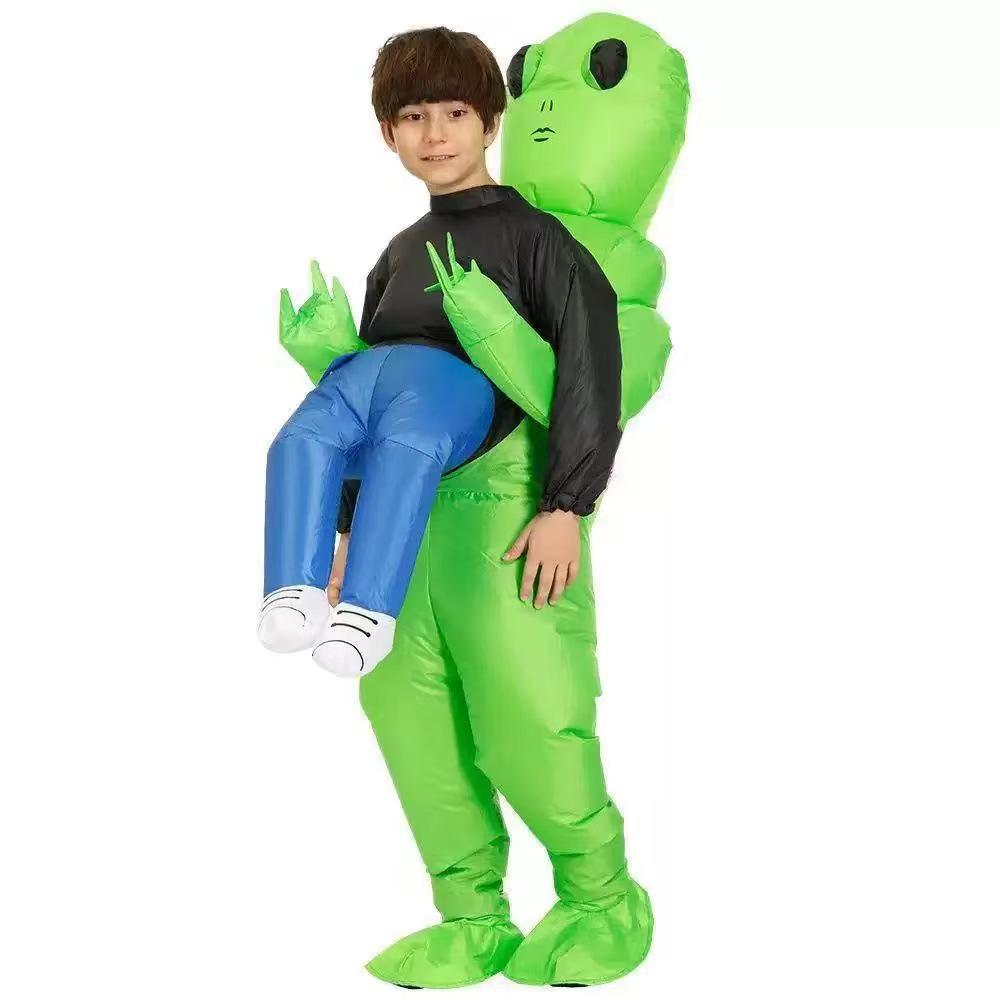 Adult & Child Alien Astronaut Inflatable Costume for Halloween One Size