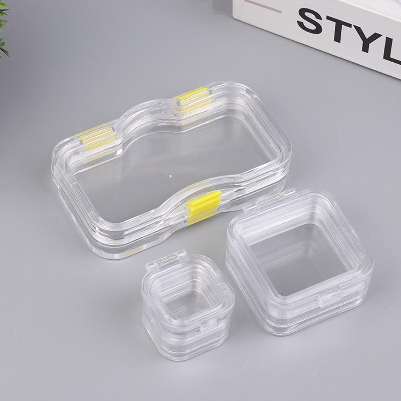 1 Pcs Plastic Dental Lab Box With Film Dentist False Tooth Case Box With Membrane Storage Boxes Denture Teeth Container Case
