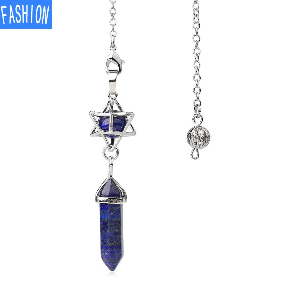 Hexagonal Prism Pendant Crystal Pendant Necklace