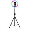 OEING 33CM RGB Ring Light with Stand & Selfie Remote