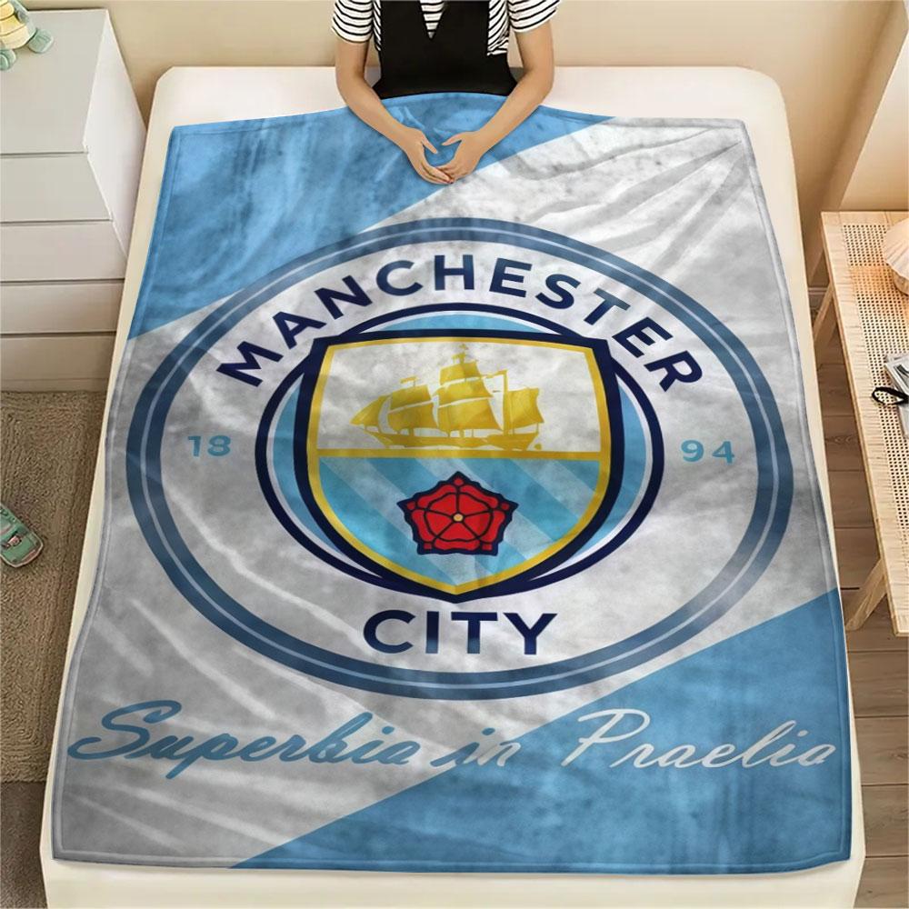 Coole MCFC Drucke Decke, Hohe Qualität, Bequem für Alle Jahreszeiten, Heimdekoration, Wärme und Komfort