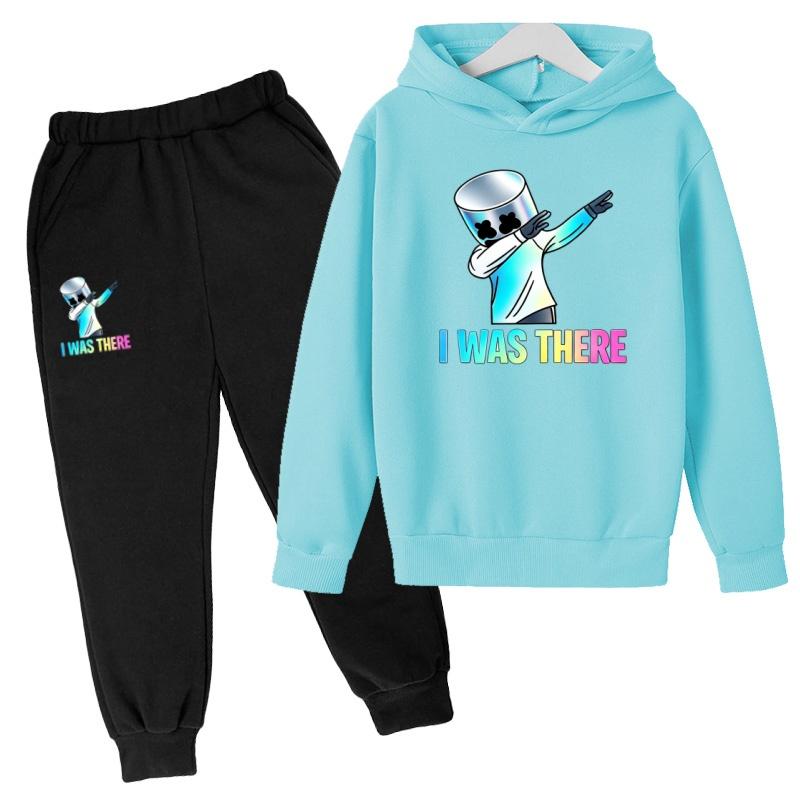 2026 New Children's Sportswear Set-Boys' Girls' Hooded Sweatshirt Pants Set (3-13 Years Old) Top+Bottom Clothing Brand Apparel