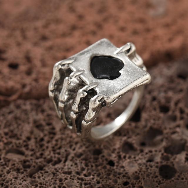 Finger Ring Girls Snake Smile Stylish Fashionable Men Jewelry Women Classic Vintage Ancient Tone Color Punk Hip Hop Adjustable Boho FrogFashion
