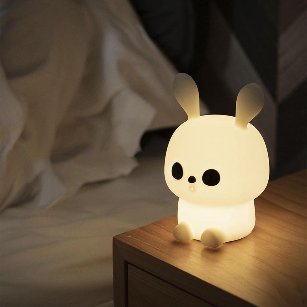 Satın alın Night Light Kids Silicone Cute Rabbit Animal Nightlight 7 ...