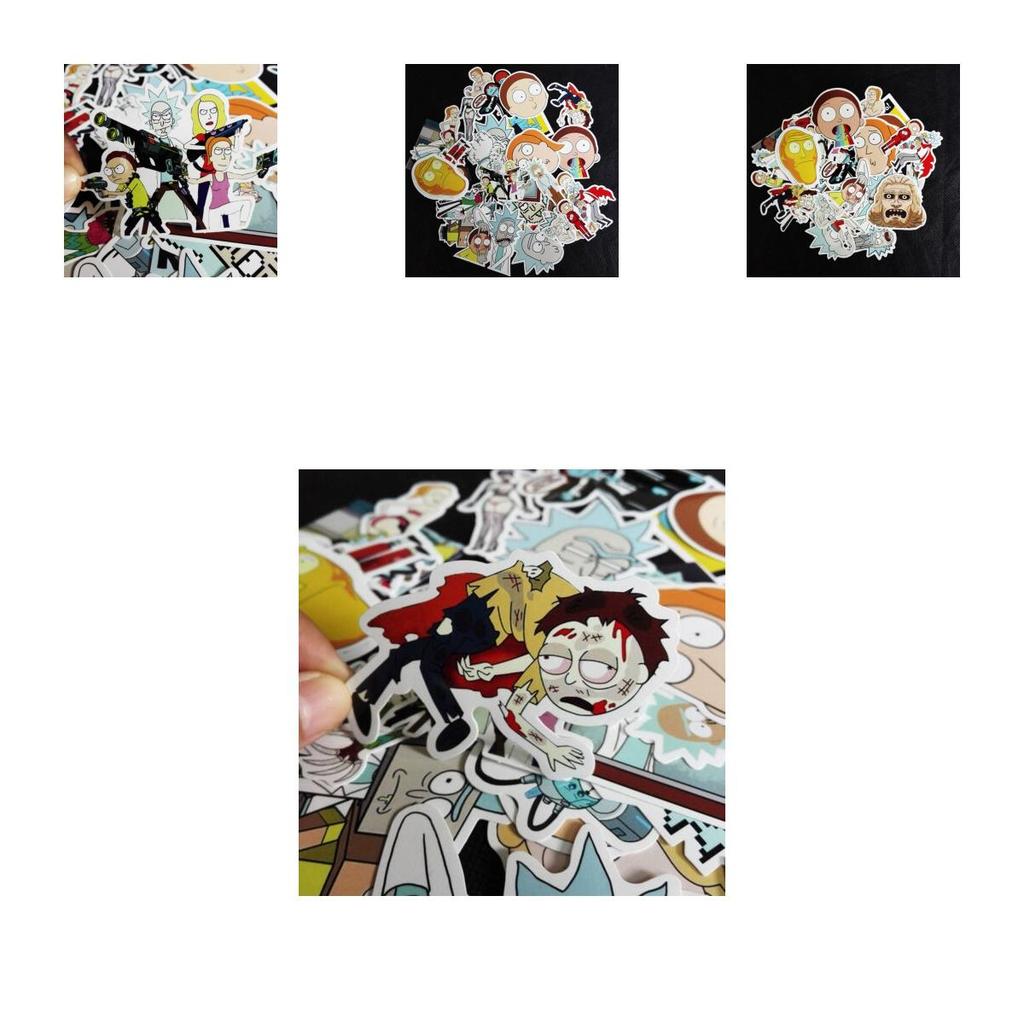 Premium 35pcs Rick And Morty Car Sticker Decal Style Character Decoration Paper Hot
