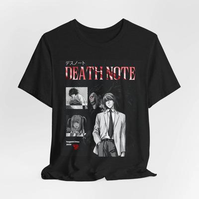 Death Note Unisex T-Shirt – Kühnes Anime-inspiriertes Shirt, Perfekt für Manga-Enthusiasten