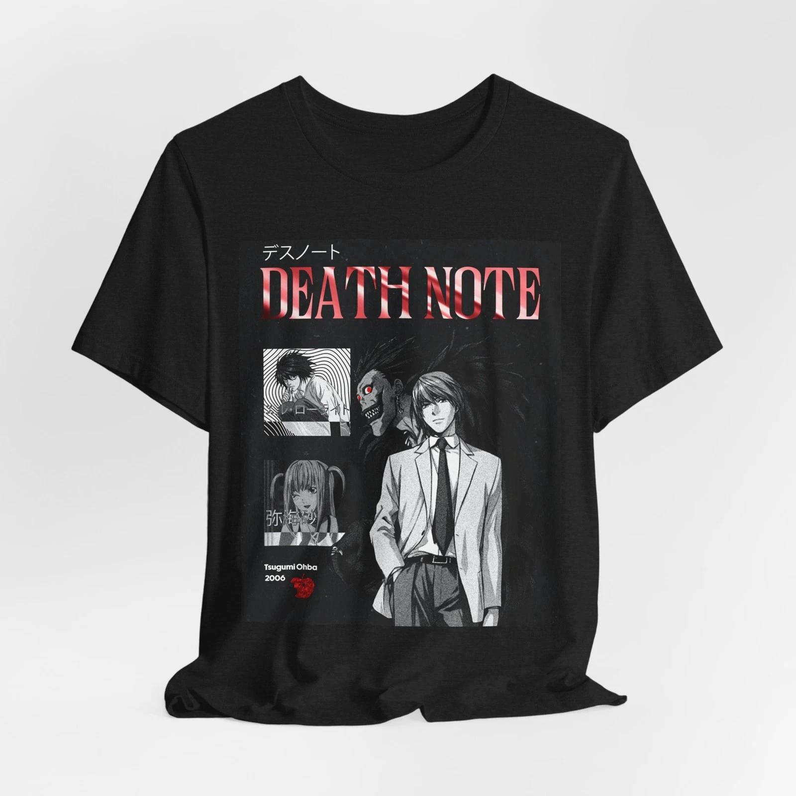 

Футболка унисекс «Тетрадь смерти» – Смелая футболка в стиле аниме, Идеально подходит для любителей манги S