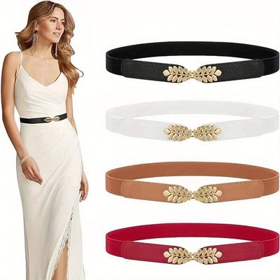 Fashion Women Waist Band Thin Waist Belt Dress Apparel Accessories Buckle Belt Versatile Dress Temperament Belt