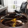 1pc Mortal Kombat4 Print Round Carpet Chair Round Carpet Suitable for Bedroom Living Room Home Decorative Carpet