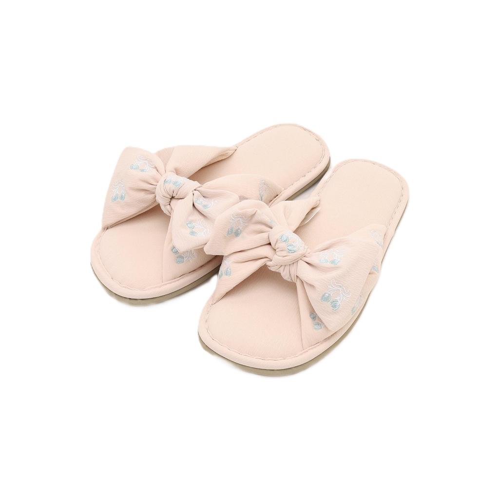 Afternoon Tea Living JJ71 KUNIKA Ribbon Pink Slippers