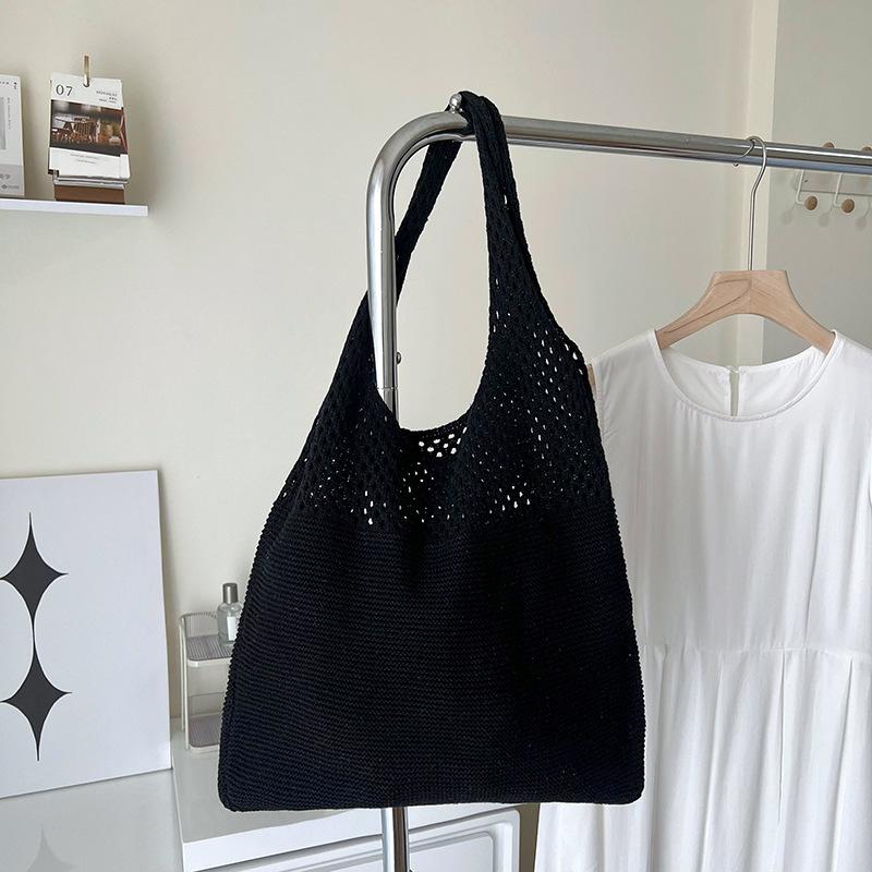 Large Capacity Shoulder Bags Fashion Women Hollow Woven Crochet Bag Knitting Handbags Eco Female Shopping Tote