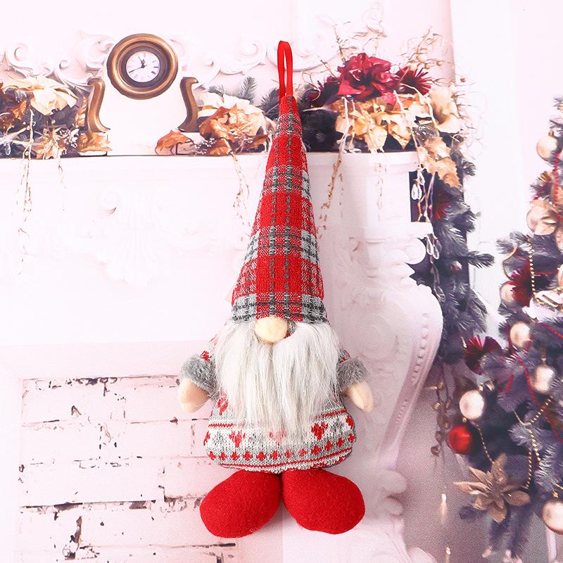 Julepynt tilbehør Juletre Dekor Nyttår Reinsdyr Snømann Plysj leke Julenisse Dukke Ornamenter Navidad Dekorasjon God Jul