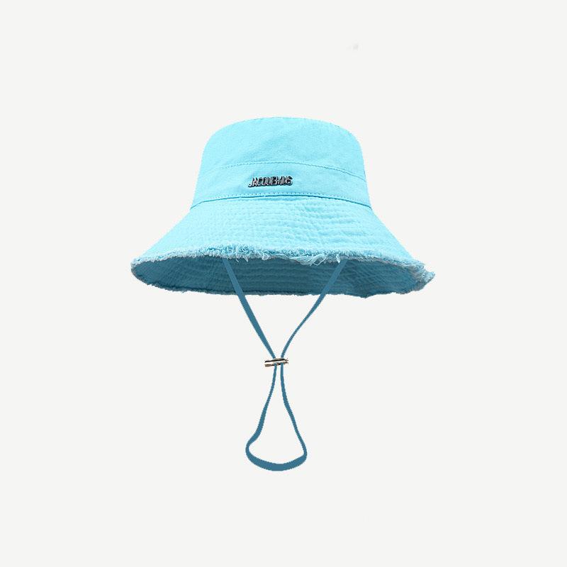 1 Pz Versione Coreana Cappello da Pescatore Femminile Pieghevole Retro Abbinabile Viaggio Tesa Cappello Temperamento Mostra Viso Piccolo Cappello a Secchiello