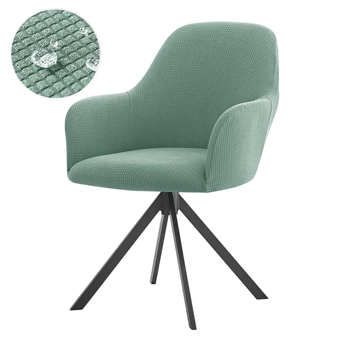 

1 шт. флисовые чехлы для стульев с высокими подлокотниками, водоотталкивающие эластичные чехлы для обеденных кресел, чехлы для сидений, защита стульев для дома 1pc зелёный