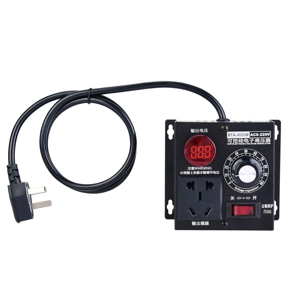 AC 4000W SCR Voltage Regulator Motor Fan Speed Controller Dimmer