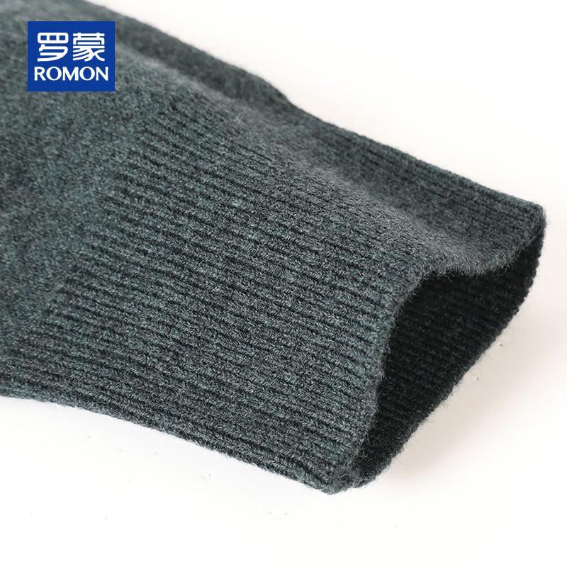 ROMON Men's 100% Pure Wool V-Neck Sweater