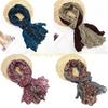 49MD Fashion Crinkled Scarf Stylish Layering Neckwear Polyester Long Scarf For Women