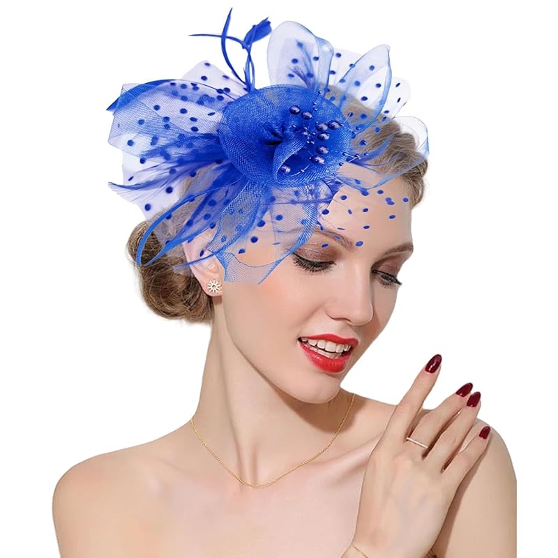 Шляпки-fascinators 20-х 50-х Шляпка-таблетка Коктейль Чайная вечеринка для женщин Красная One Size