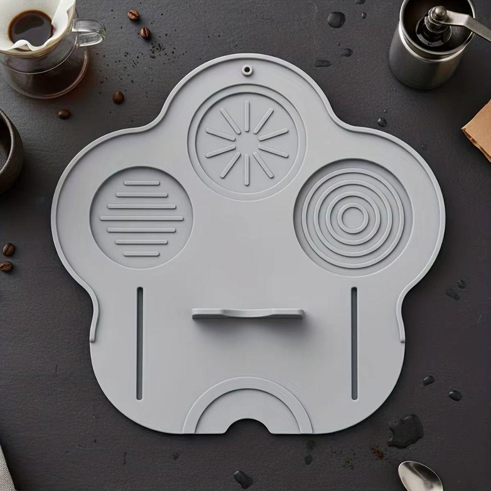 Non-Slip Espresso Tamping Pad Cat Paw Shaped Coffee Powder Press Seat  Home Coffee