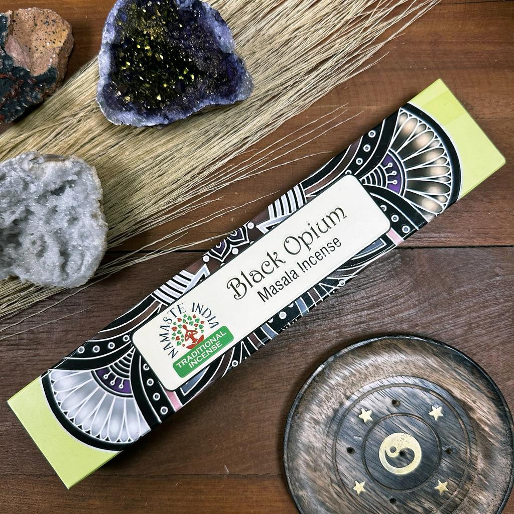 Black Opium Incense Sticks Masala Namaste