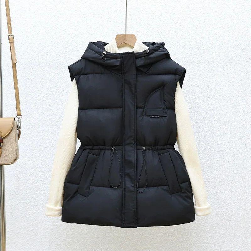Autumn Winter Down Cotton Vest Female The Waist Joker Thicke Warm Sleeveless Jacket Women Waistcoat Ladies Tops Chaleco Mujer