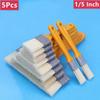 5PCS Plastic Handle Paint Brushes 1/2/3/4/5 Inch for Wall and Furniture Paint Tool Set Painting Brushes Artist Paint Brushes