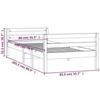 VidaXL Bed Frames White 80x200 Cm Solid Pine Wood 821630