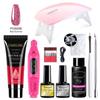 Poly UV Gel Kit All for Manicure Gel Nail Extension Set Slip Solution Builder Acrylic Gel Polish Nail Art Tool Design Fingertips