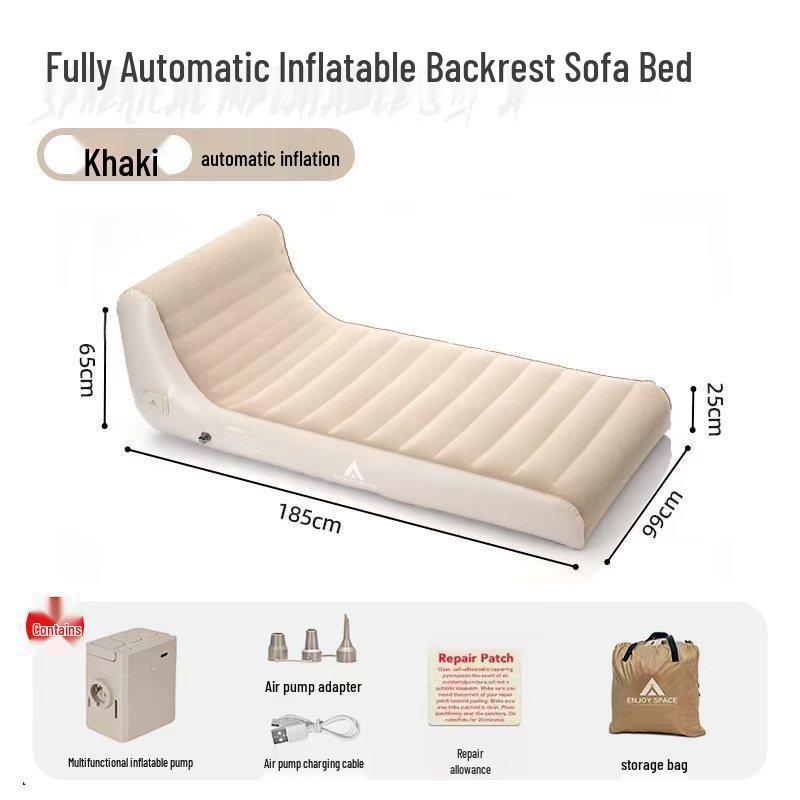 Nadmuchiwana sofa i fotel do użytku na zewnątrz ENJOYSPACE – idealne na kemping, festiwale muzyczne lub relaks w domu (Pojedynczy podwójny)