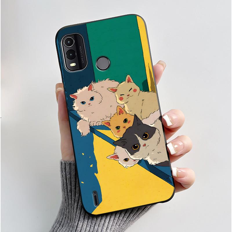 Custodia carina per Nokia G11 Plus / Nokia G11 / Nokia G21 Fundas Guscio Stampato Cover Protettiva Silicone Morbido Cartone Animato Custodia per Telefono