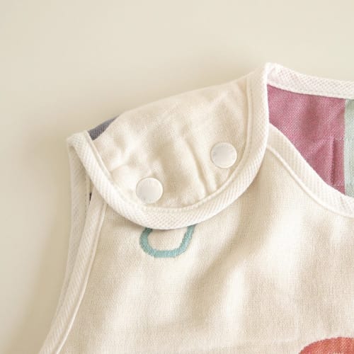 10mois  Dimoi  - Hoppetta Baby Gift Gift Set Fluffy Gauze  6-layer Gauze  Baby Sleeper 100% Cotton Newborn To Around 3 Years Old Champignon Length 58c