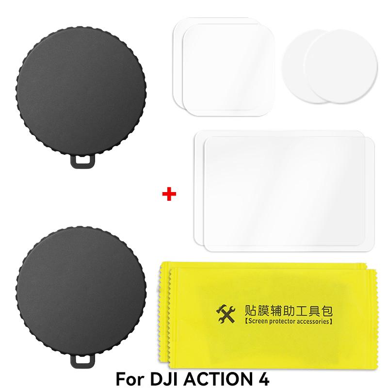 For DJI Osmo Action 5 Pro 4 Accessories Sports Camera Silicone Lens Cover For DJI Osmo Action 4 5 Pro Protective Cover