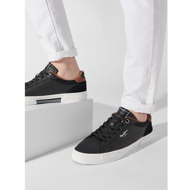 Мужские кроссовки Pepe Jeans Kenton court pms30839 чёрные