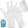 1-30pairs White Cotton Work Gloves Dry Hands Handling Film SPA Gloves Ceremonial High Stretch Gloves Household Cleaning Tools