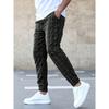 New Spring And Autumn Men'S Sports And Leisure Quick-Drying Plaid Pants Men Comfortable Solid Color Casual Pants Men