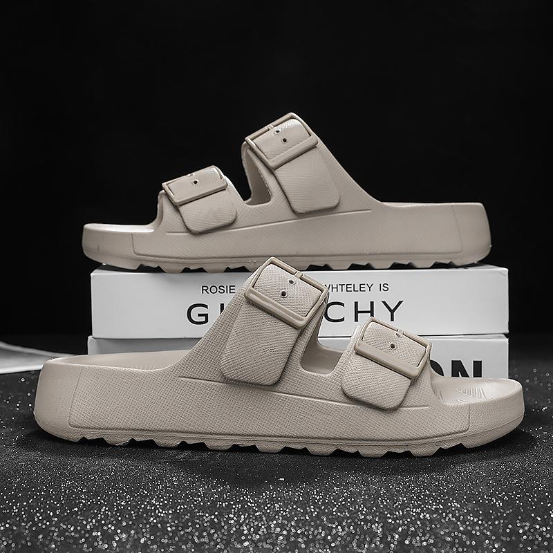 Fashion Casual Slippers for Men 2025 New Design Summer Shoes Soft Thick Bottom Beach Shoes Mens Classic EVA Sandals Open-toe Slip On