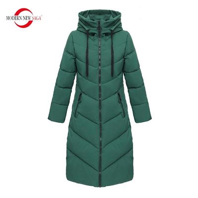Women Coat Winter Women Thick Cotton Padded Coat Down Parka Women Long Jacket Hooded Plus Size