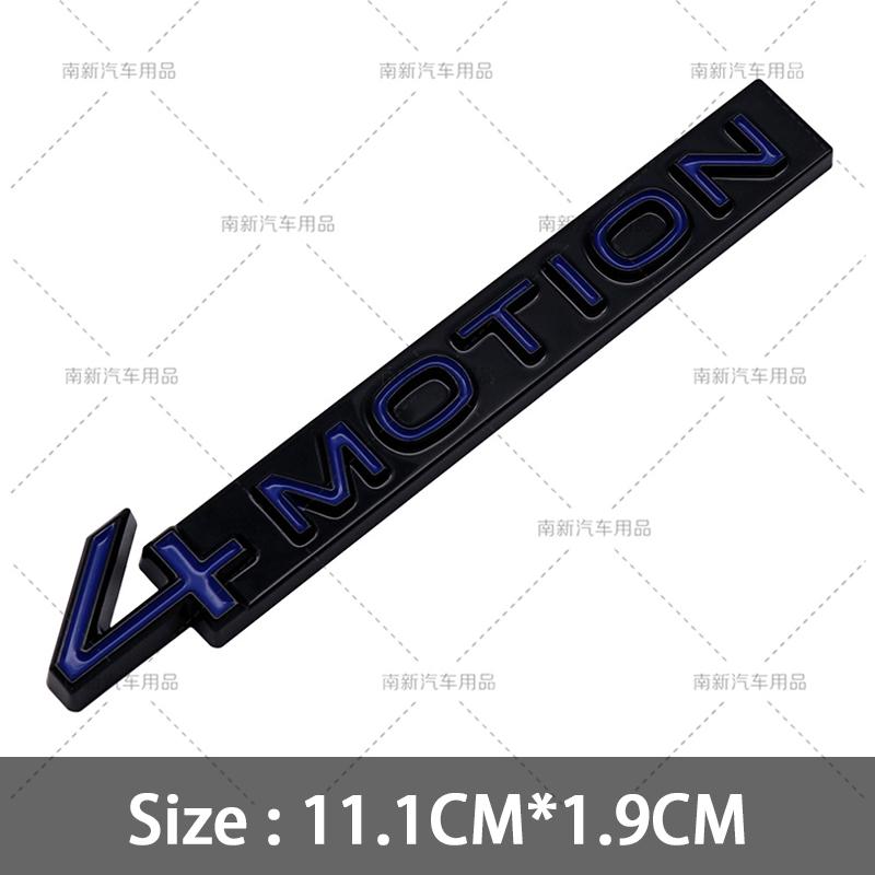 3D Metal 4 Motion Badge Rear Trunk 4Motion Emblem Car Body Stickers For GOLF R GTI 6 7 8 MK5 MK6 MK7 MK8 Car Styling Accessories
