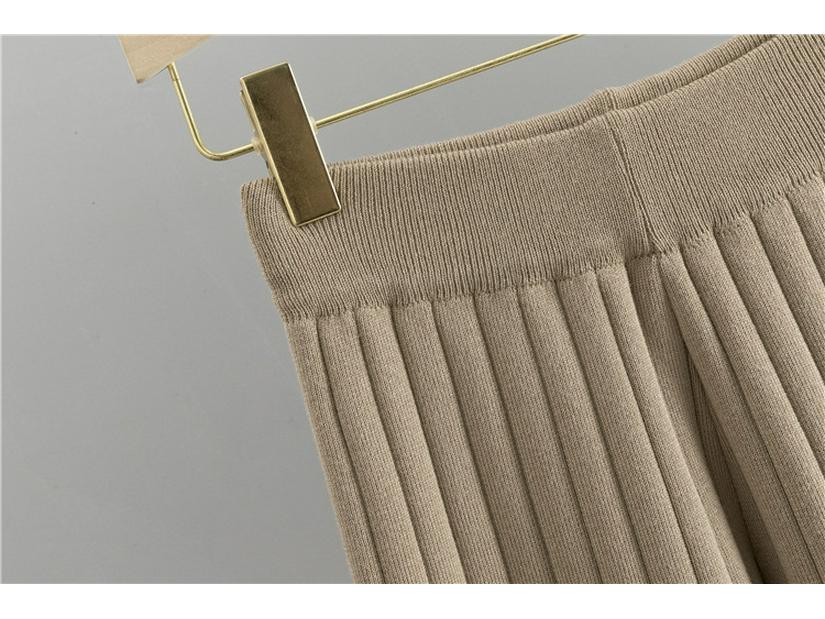 Korean Slim Fit Fragrant Wide-Leg Pants & Sweater 3-Piece Set for Women - 2025 Spring/Autumn